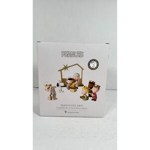 Hallmark Peanuts Nativity Set 9 Pc Charlie Brown Christmas Figurines XKT6125 NIB